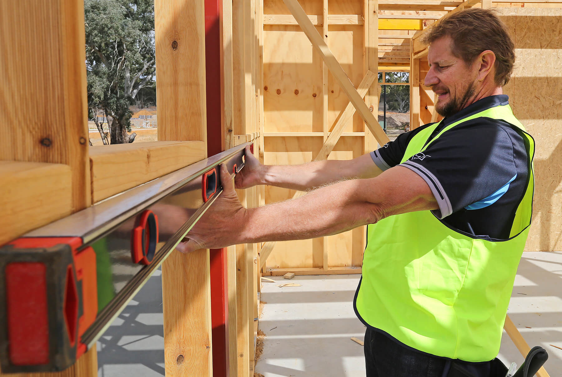 David Holtham, Adelaide Hills Building Inspections - Inspecting a new home in Mount Barker